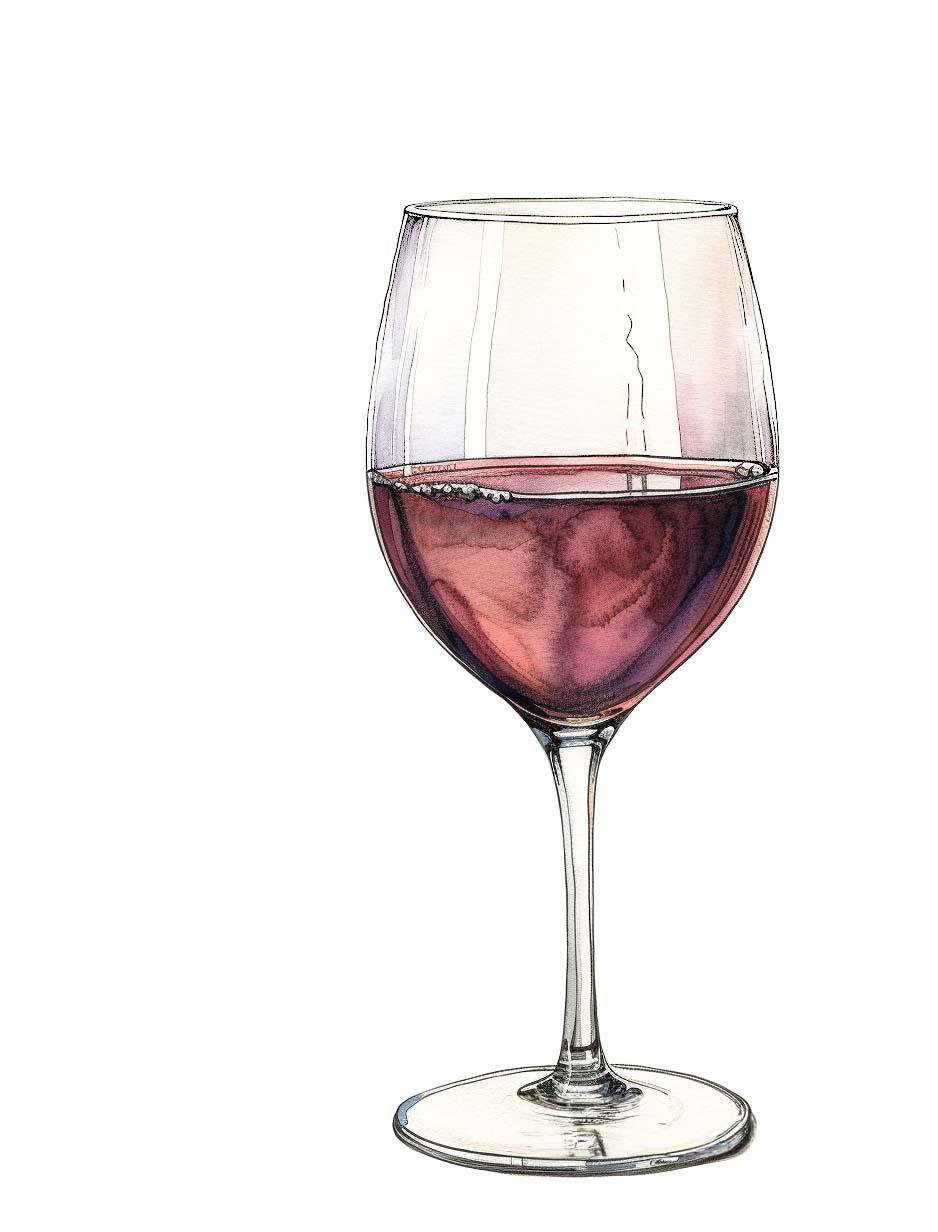 Illustration of a wine glass